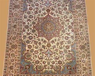 Signed Silk Kashan Rug
67" x 43"
