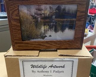 Winchester Wooden Keepsake Box
Limited Edition  9 of 250
‘Mallards” Wildlife artwork by Anthony J Padgett