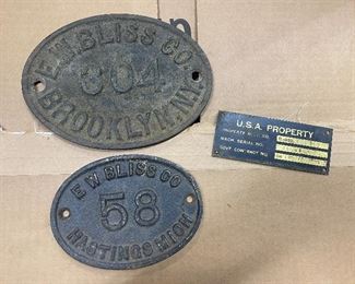 E.W. Bliss Co. Emblems