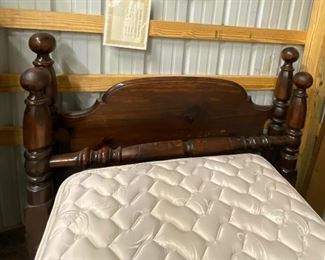 Ethan Allen Full Size Head Board, Footboard and Rails