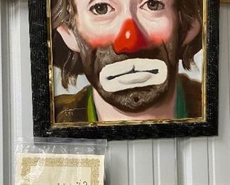 Original Limited Edition Oil Painting by D. Rust “Big Head” 
Release date 1994
23 of 100