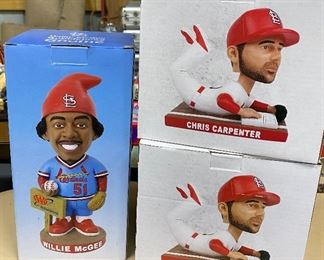 STL Cardinals Figurines- Willie McGee and Chris Carpenter