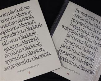 2 Original Macintosh advert portfolios, Sept 1989, one factory sealed