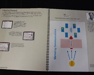 2 Original Macintosh advert portfolios, Sept 1989, one factory sealed