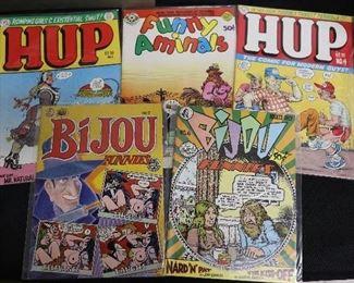 HUP; Funny Aminals, Bijou Funnies; R. Crumb, Art Spiegelman, Jay Lynch, Justin Green, Shary Flenniken