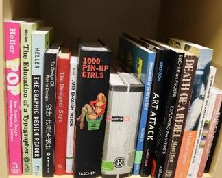 Vintage and Contemporary Books: art, film and movies, music, comics, culture, photography, design, theory