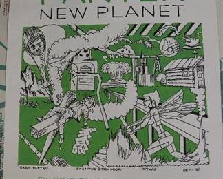 Gary Panter, poster, signed