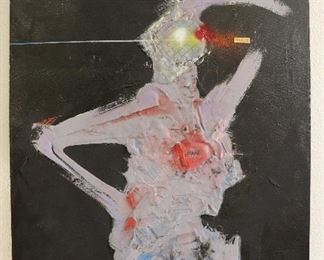 Mixed media on canvas, Charles Funk