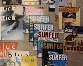 Vintage Warp, Surfer, Skateboarding, Blue Magazines