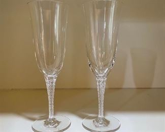 Lalique “Treves” Clear Flutes