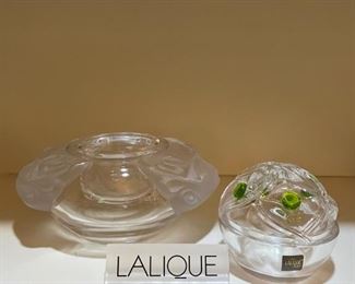 Lalique “Igor” Caviar Server and a Lalique “Floride” Box 
