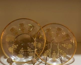 Baccarat "Harcourt Empire" Dessert Plates