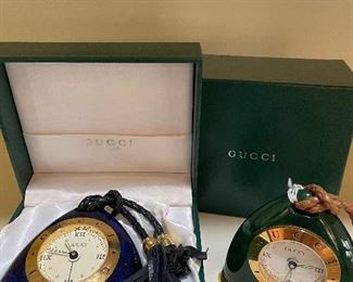 Gucci Desk Clocks (Lapis Clock comes with Box