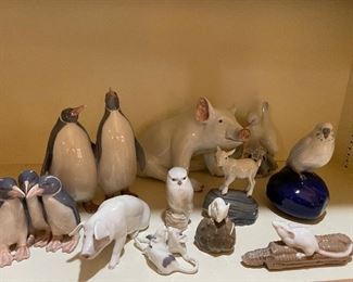 Selection from a Collection of Royal Copenhagen Porcelain Figures