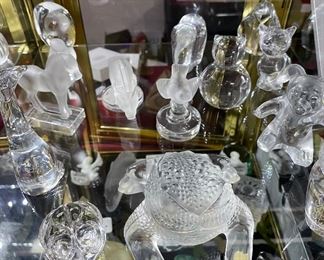 Lalique, Baccarat, and Steuben Animals