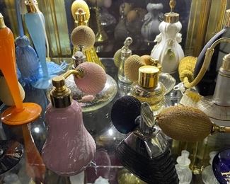 Part of a Collection of Perfume Bottles