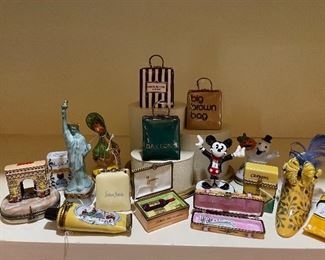 A selection from the Collection of Limoges Boxes