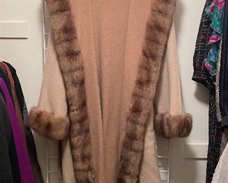 Neiman Marcus Canadian Sable Trimmed Camelhair Coat Retailed for $10,000.00 never worn and with tags