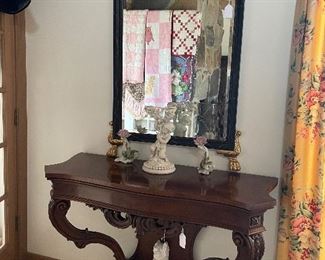 Belleek Figural Centerpiece with Cybis Flowers
