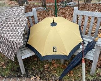 Christian Dior, Fendi Parfum, Mark Cross, and Etienne Aigner Umbrellas