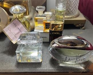 Chanel, Must de Cartier, and limited edition Gucci “Envoy”, So Oscar de la Renta, and AV Adrienne Vittadini