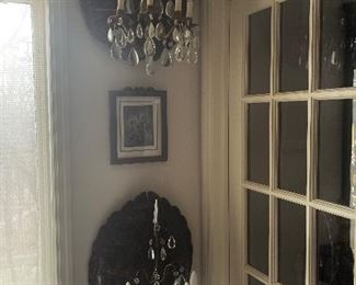 Faux Tortoise Shell Sconces