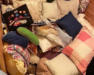 Quantity of Throw Pillows (Many are Down)