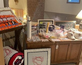 Signed Twins and Vikings included a signed Kirby Puckett Baseball and a Signed Paul Molitor Baseball, Bat, and Ticket from his 3000th Homerun.