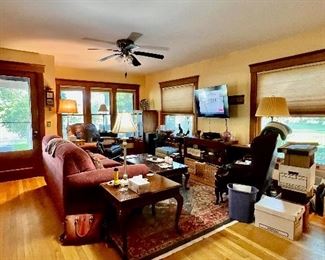 Furniture, TV, lamps