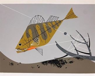 Unframed "Yellow Perch" Charley Harper print
