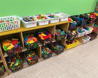 Manipulative toys for elementary and preschool children. Special education as well. Waffle blocks, Stacking fine motor toys.