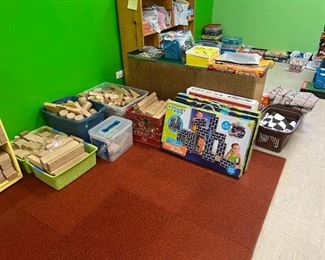 Wooden blocks of all sizes. Cardboard blocks. Brand new never opened. 