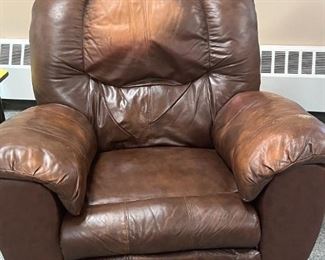 Leather recliner. Still reclines.