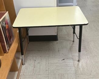 small tables with metal legs