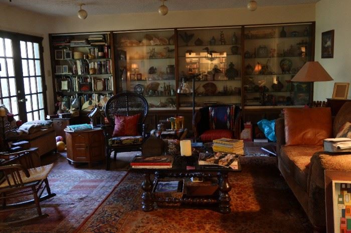 This is the sitting room filled with antiques and collectibles, Lots of one of a kind items.