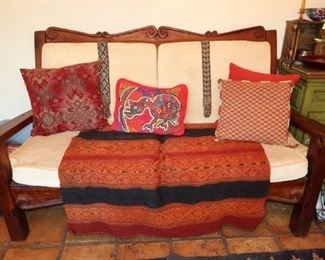 Spanish Style Vintage Couch - Hand Carved