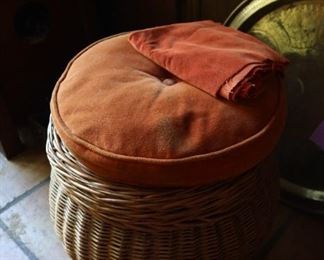 Hand Woven Large Basket with Lid