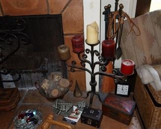 Spanish Iron Candlestick Holder