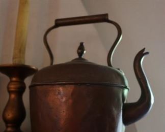 Antique Copper Tea Pot