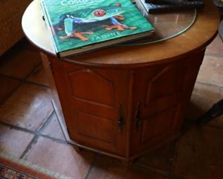 Round Maple Side Table