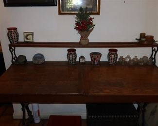 Antique Oak Artist Desk