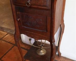 Antique Marble Top Nightstand