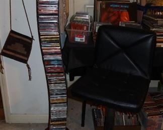 CD's - CD Rack - Swivel Chair