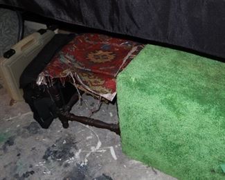 Antique Stool - Project Piece - Rug Stool