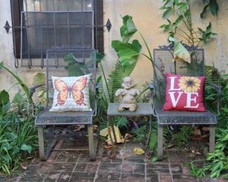 3 Piece Outdoor Metal Patio Set