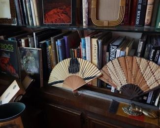 Vintage Hand Fans - Books - Book Case