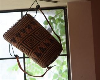 Vintage Hand Woven Basket