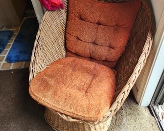 Wicker Barrel Chair