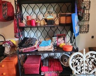 Folding Bakers Rack - Linens - Home Decor