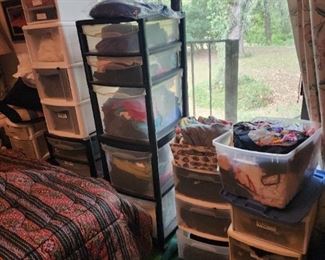 Storage Containers - All Full of Clothes